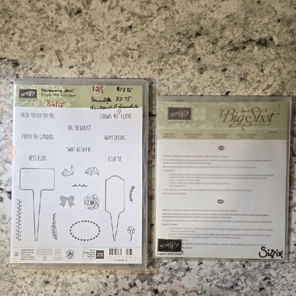 New Stampin' Up! From the Garden Stamp Set & Handpicked Framelits Dies Bundle